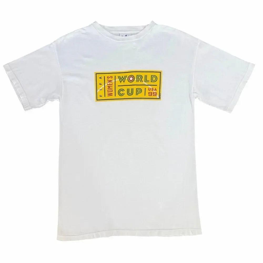 Vintage 1999 Adidas FIFA Women’s World Cup Tee Made in USA Unisex Small T-Shirt
